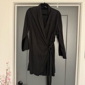 H&M Classic Black Women's Robe